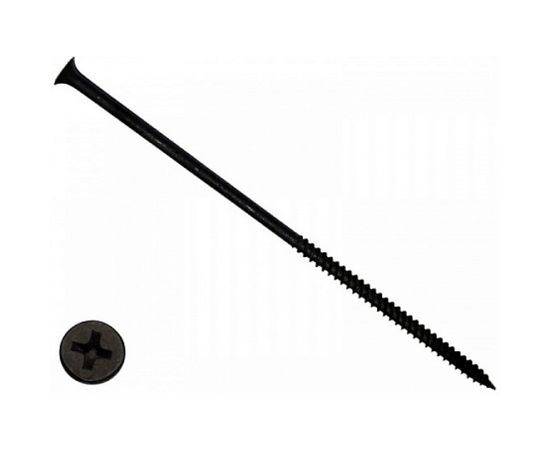 Саморез КРЕП-КОМП черный по дереву 4,8х120 100шт чд120ф 