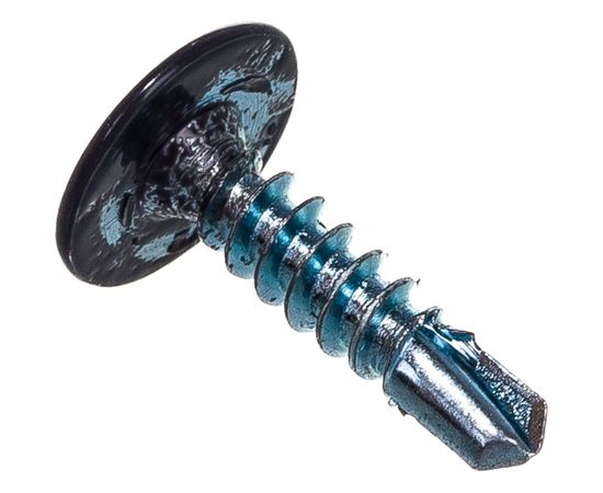 Прессшайба Качественный КРЕПЕЖ 4.2х16 мм, серый графит RAL 7024, сверло, 250 шт 0301095 КЧ 