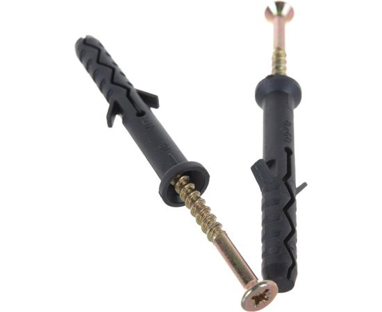 Дюбель-гвоздь Качественный КРЕПЕЖ потайной бортик, 8х60, 50 шт 0500621 КЧ 