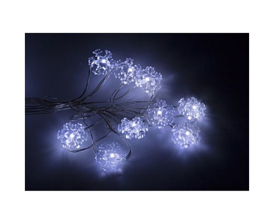 Гирлянда Neon-Night Снежинки 2м, 20 LED белые, 3*AA в комплекте 303-010 