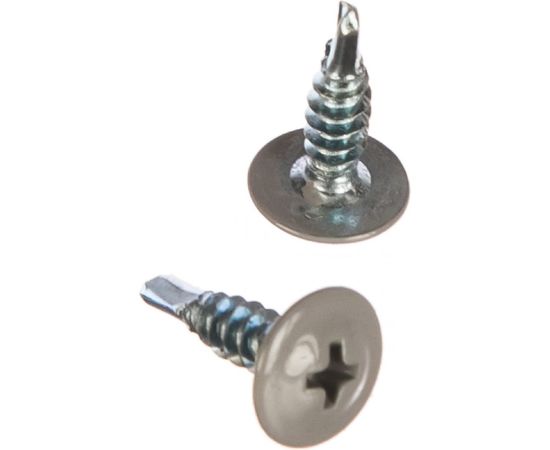 Прессшайба Качественный КРЕПЕЖ 4.2х16 мм, серая RAL 7004, сверло, 250 шт 0300259 КЧ 