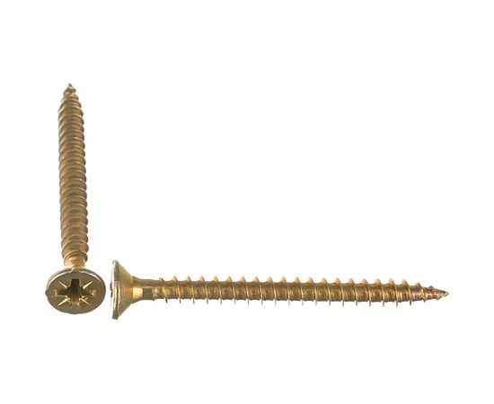 Универсальный саморез по дереву КрепСтройГрупп 4,5х50 желтый цинк, 150 шт. 145426 