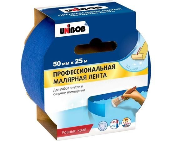 Малярная лента UNIBOB профи 50 мм х 25 м 134850 