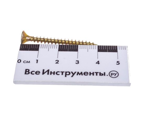 Саморез КРЕП-КОМП желтый цинк POZY 4х40 700шт жд440ф – изображение 2