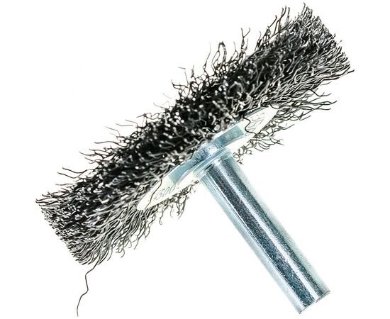 Щетка дисковая ПРОФЕССИОНАЛ (50 мм; 0.3 мм; витая стальная проволока) для дрели ЗУБР 35198-050_z02 – изображение 3