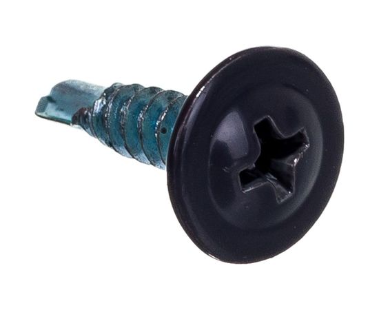 Прессшайба Качественный КРЕПЕЖ 4.2х16 мм, серый графит RAL 7024, сверло, 250 шт 0301095 КЧ – изображение 4