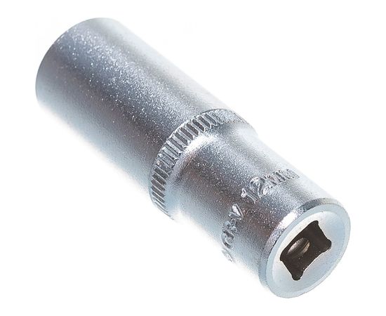 Головка торцовая удлиненная МАСТЕР (12 мм; 1/4"; Cr-V; FLANK) Зубр 27717-12 – изображение 4