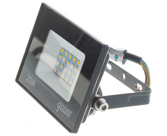 Светодиодный прожектор Gauss Elementary 20W 1745lm IP65 4000К черный 1/20 613100220 – изображение 4