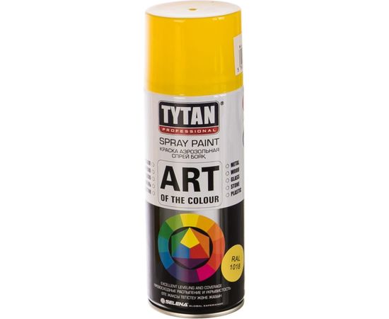 Аэрозольная краска TYTAN PROFESSIONAL ART OF THE COLOUR RAL1018, желтая 400мл 93601 – изображение 2