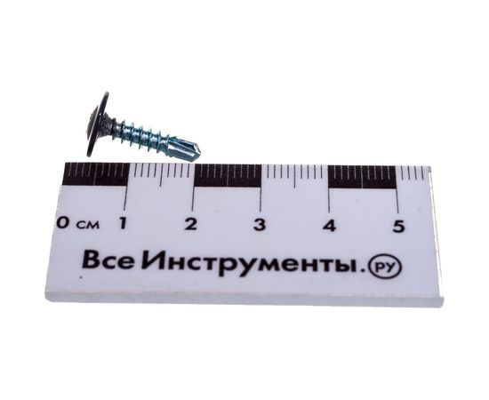 Прессшайба Качественный КРЕПЕЖ 4.2х16 мм, серый графит RAL 7024, сверло, 250 шт 0301095 КЧ – изображение 3