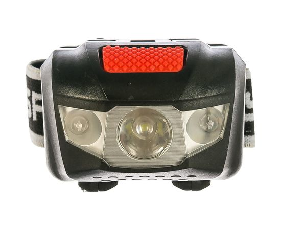 Налобный светодиодный фонарь 1Вт, 80Лм +2LED, 4 режима, 3ААА Зубр МАСТЕР 56436 – изображение 4