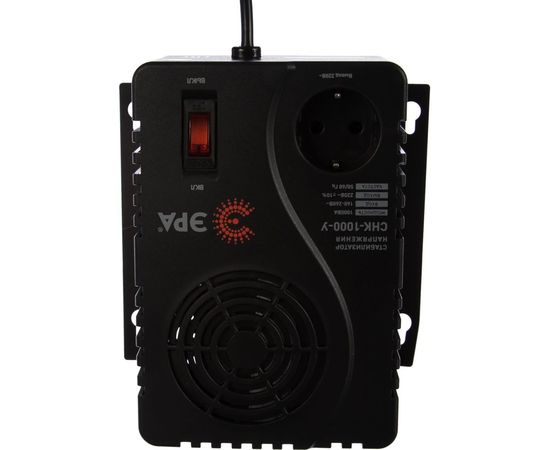 Компактный универсальный стабилизатор напряжения ЭРА СНК-1000-У 160-260В/220В, 1000ВА Б0031064 – изображение 2