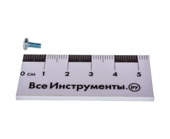 Винт Стройметиз М3х6 DIN 7985, полукруглая головка, цинк уп. 40 шт 3100821 – изображение 2