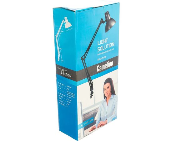 Настольный светильник Camelion KD-312 C02 чёрный 230V 60W 10999 – изображение 3