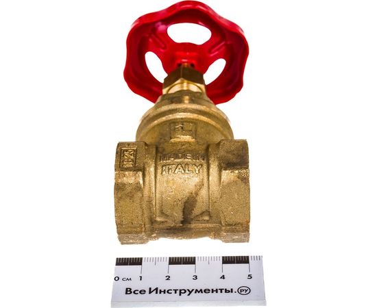 Задвижка клиновая ITAP муфтовая, латунная, 1" PN16 /5/45/ 156/1 1560100 – изображение 2