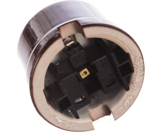 Розетка Retrika, ретро с заземляющим контактом коричневый RS-80002 – изображение 5