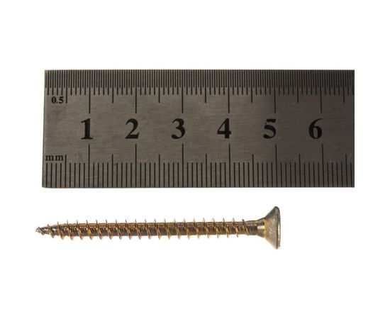 Универсальный саморез по дереву КрепСтройГрупп 4,5х50 желтый цинк, 150 шт. 145426 – изображение 3