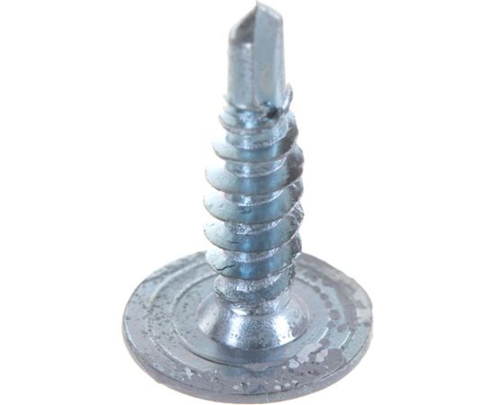 Прессшайба Качественный КРЕПЕЖ 4.2х16 мм, серая RAL 7004, сверло, 250 шт 0300259 КЧ – изображение 3