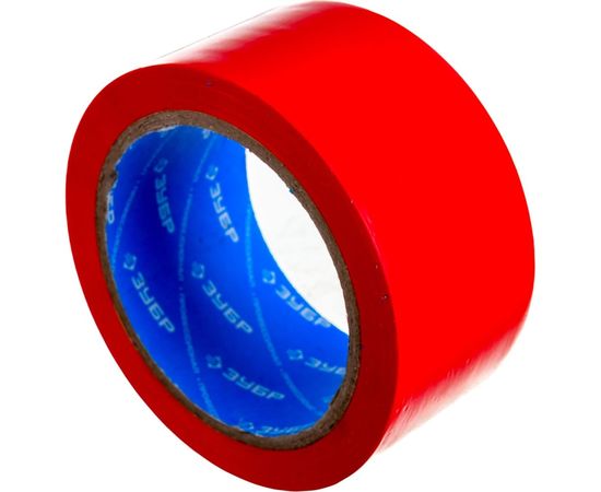 Разметочная клейкая лента ЗУБР Профессионал, цвет красный, 50мм х 25м 12244-50-25 – изображение 2