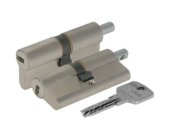 Цилиндровый механизм под вертушку CISA ASTRAL ОА312-19.12 80 мм/30+10+40, НИКЕЛЬ 2160 