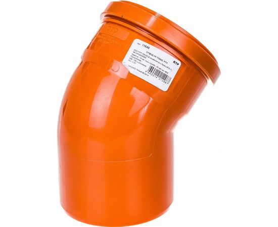 Отвод наружной канализации RTP 110 мм, 45 градусов 11646 