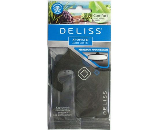 Картонный освежитель воздуха для автомобиля DELISS Comfort 25263 