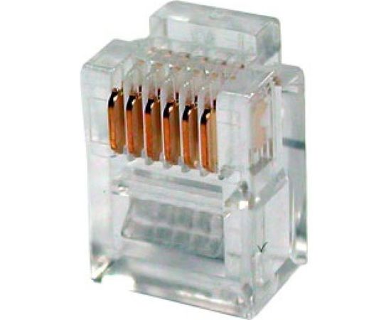 Коннектор телефонный TWT RJ-12 6P6C для розетки, 100 шт. в упаковке PL12-6P6C/100 