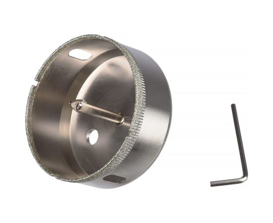 Коронка с центрирующим сверлом по стеклу и керамике (100Х55 мм) Vertextools 336-100-55 