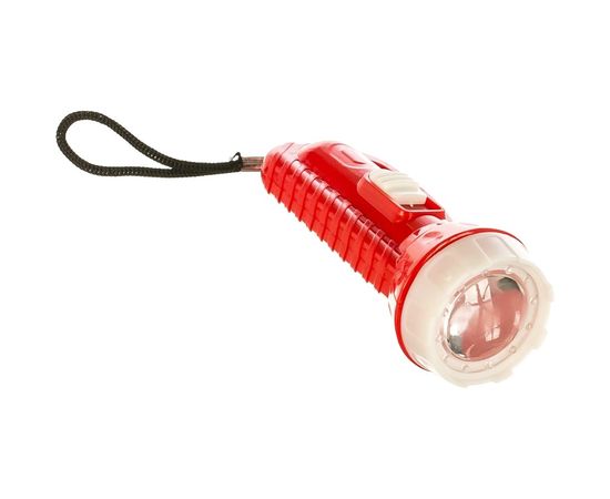 Фонарь, красный, 1LED, линза, 1 режим, 3xAG10, пластик Ultraflash 920-TH 12858 