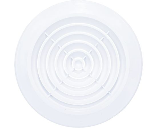 Решетка пластмассовая круглая с фланцем (d=100 мм; 145х145х40 мм) Эвент ПКС 145/100 