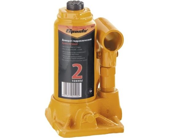 Гидравлический бутылочный домкрат SPARTA 2 т, h подъема 148–278 мм 50321 