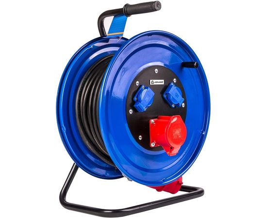 Промышленый силовой удлинитель Атлант КГ 5х4.0 30м на катушке 40205 