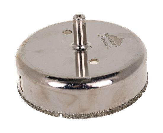 Коронка с центрирующим сверлом по стеклу и керамике (100Х55 мм) Vertextools 336-100-55 – изображение 3