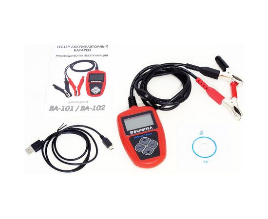 Тестер АКБ Вымпел ВА 102 для мото, 12в АКБ, русский язык 3127 – изображение 3