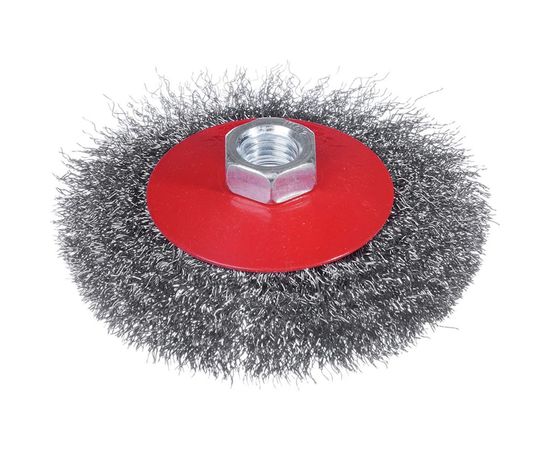Щетка металлическая тарелка (100 мм; М14) для УШМ ЕРМАК 656-041 – изображение 3