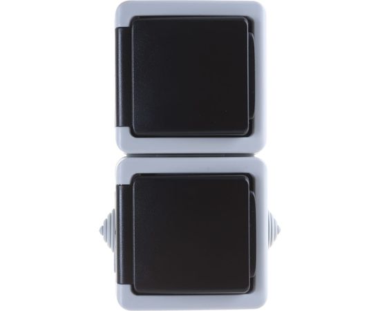 Двойная розетка LK Studio с з/к IP54 16А/250V серый LK AQUA 80008 – изображение 5