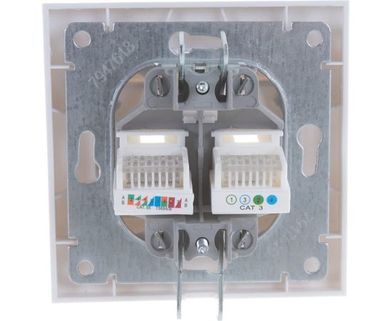 Комбинированная розетка UNIVersal Бриллиант компьютерная+TF белая 7947618 – изображение 4