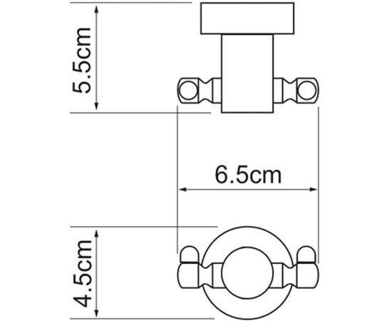 Крючок WasserKRAFT Donau двойной K-9423D – изображение 4