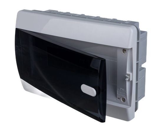 Встраиваемый щит Tekfor 12 модулей, IP41, прозрачная черная дверца CVK 40-12-1 01-05-005 – изображение 2