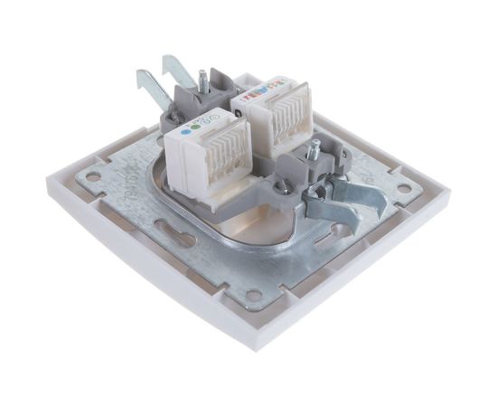 Комбинированная розетка UNIVersal Бриллиант компьютерная+TF белая 7947618 – изображение 3