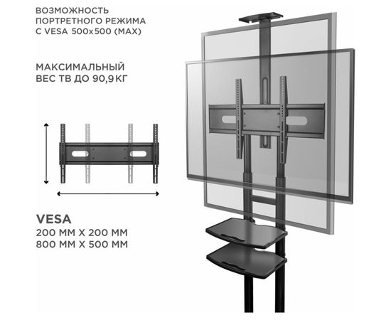 Кронштейн ONKRON TS1881 BLACK 2000041486 – изображение 7