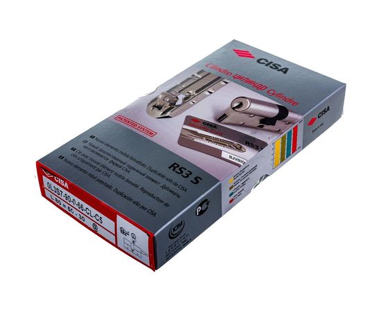 Цилиндровый механизм под вертушку CISA дл. шток RS3 OL3S7-90.66 80 мм/45+10+25, ЛАТУНЬ 22945 – изображение 2