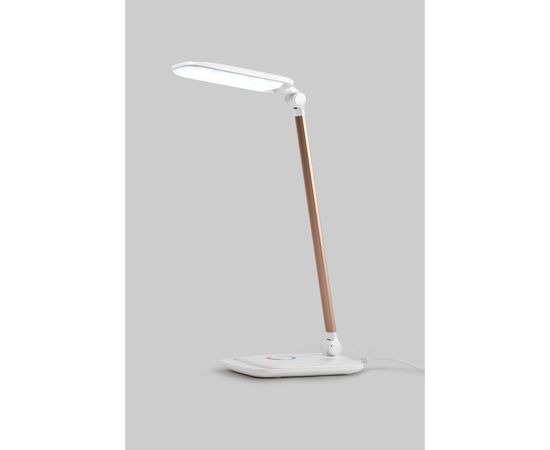 Настольный светильник ЭРА NLED-460-14W-W-G белый с золотом Б0028438 – изображение 5