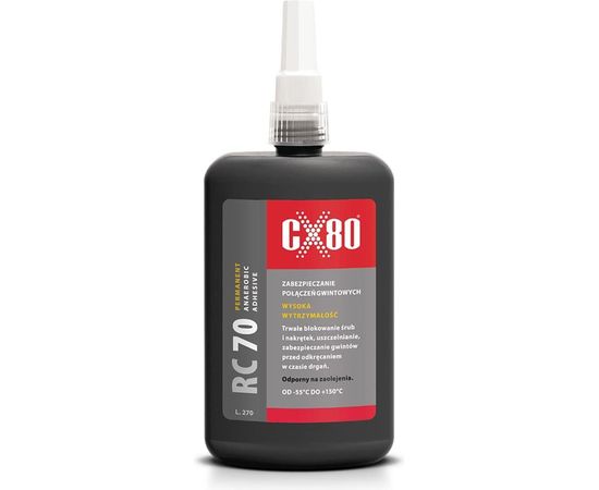 Фиксатор резьбы высокой прочности CX80 зеленый RC70 250ML 121 