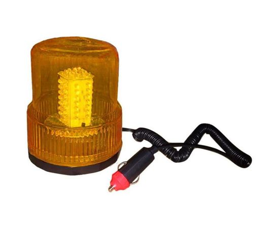 Импульсный маяк ДАЛИ-авто 12V светодиодный, магнит + стационар. желтый DA-01822 