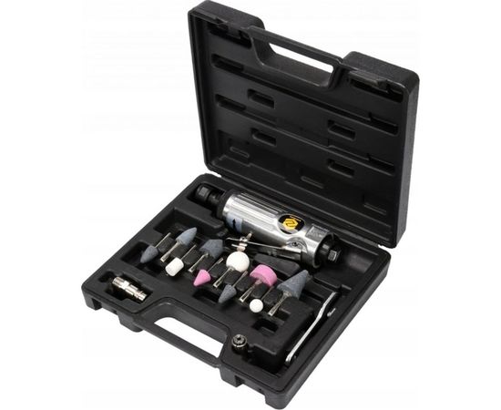 Прямая пневматическая шлифмашина VOREL с аксессуарами 81109 