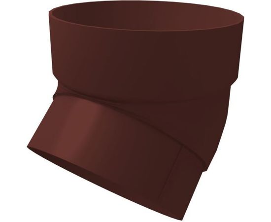 Колено трубы GrandLine 45 градусов, ПВХ, шоколадное RAL 8017 