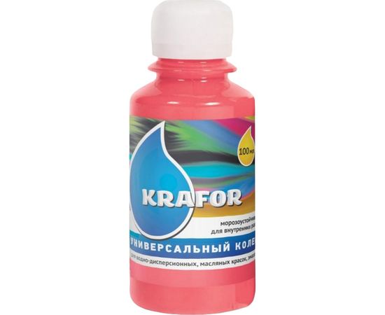 Универсальный колер Krafor № 9 розовый 0.1 л 32158 