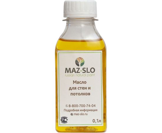Масло для стен и потолков MAZ-SLO цвет Черешня, 100 мл 8063540 