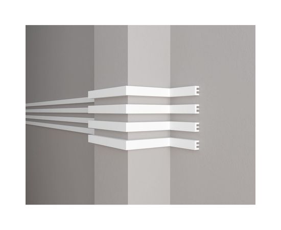 Стеновой молдинг Decor-Dizayn ударопрочный влагостойкий под покраску 40Х25Х2000 мм DD612 